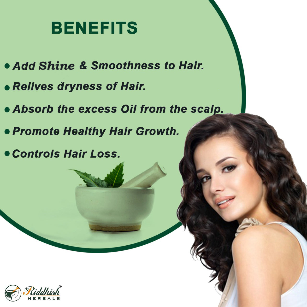 Neem Pan Powder 100gm | Add shining and smoothness to hair | RIDDHISH HERBALS ๐ฟ