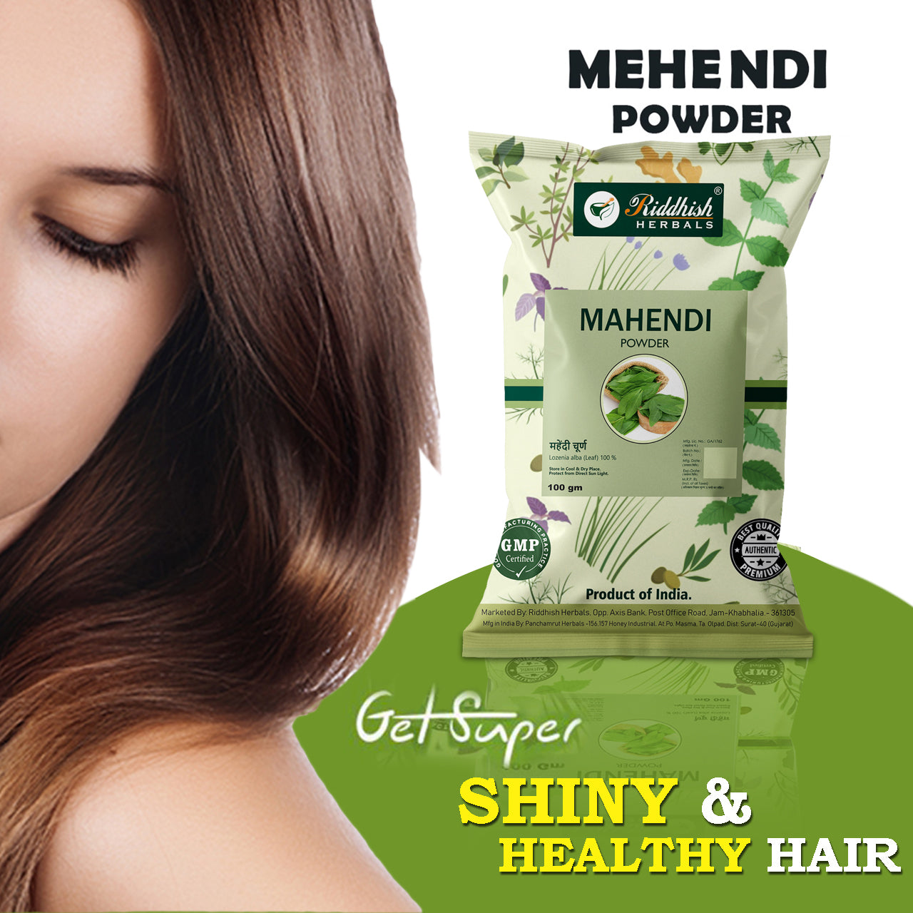 Natural Henna Leaves Powder / Mahendi for Hair