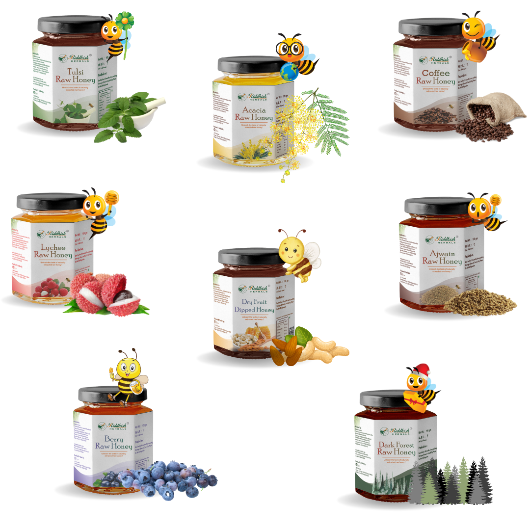 Raw Unprocessed Organic Honey Combo Gift Pack | Natural Honey Gift Pack | Gift for Corporates , Friends and Family