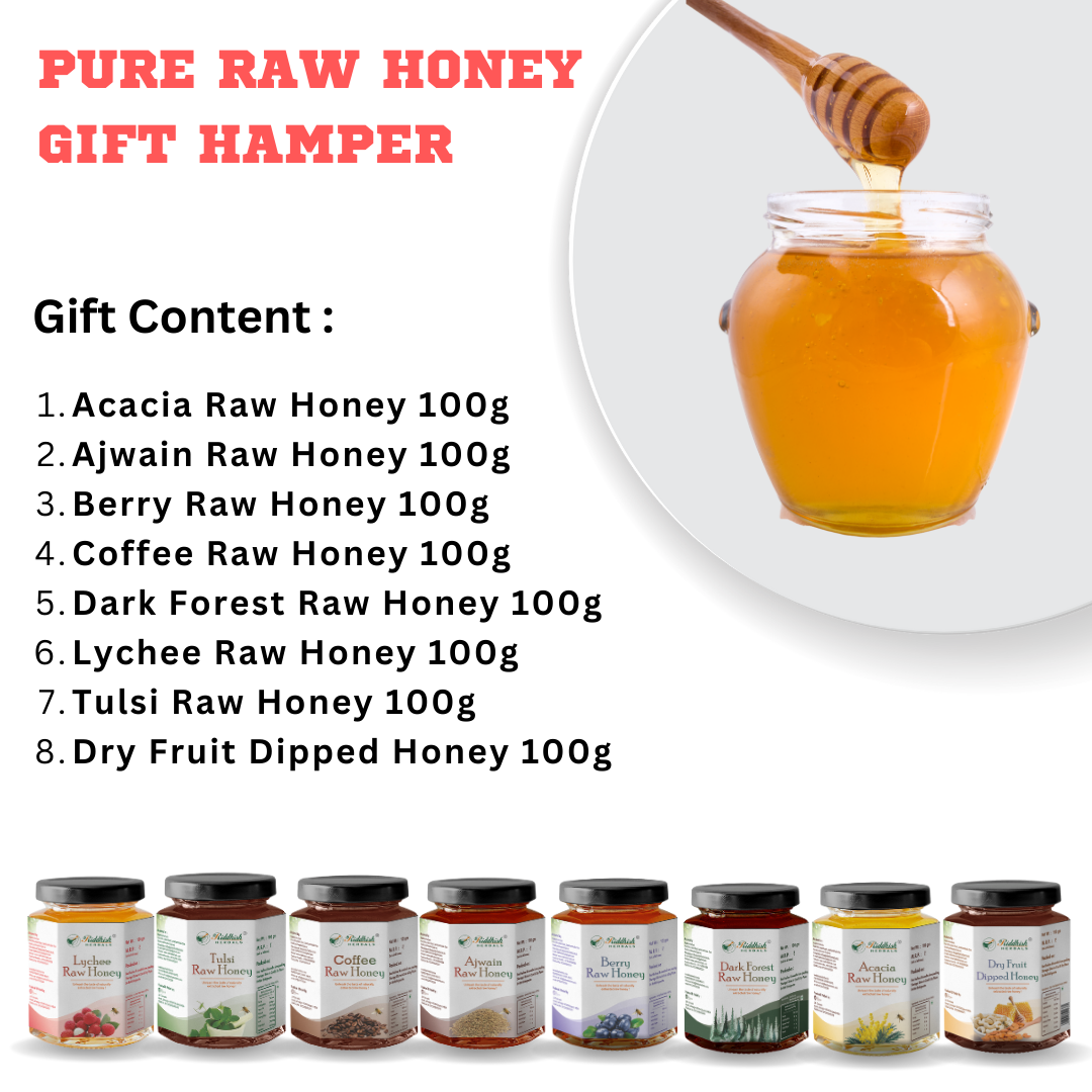 Raw Unprocessed Organic Honey Combo Gift Pack | Natural Honey Gift Pack | Gift for Corporates , Friends and Family
