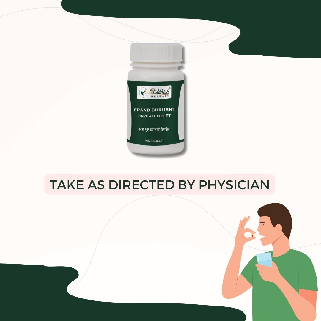 Riddhish Herbals Erand Bhrust Haritaki Tablet 100t
