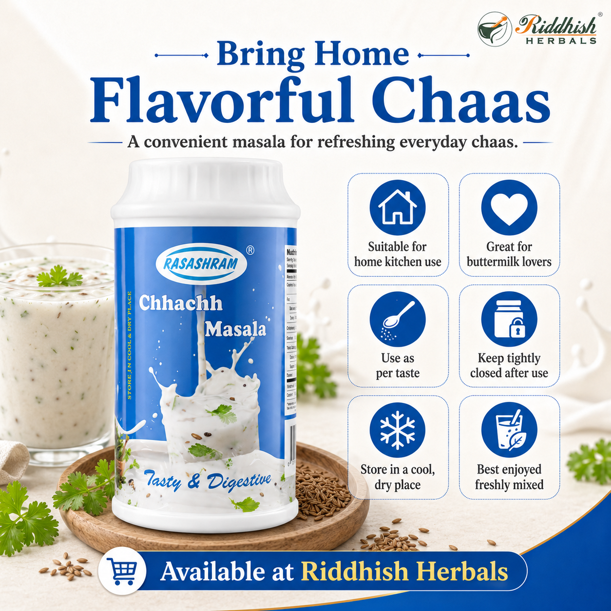 Rasashram Chhachh Masala | Buttermilk Masala | Chaas Masala