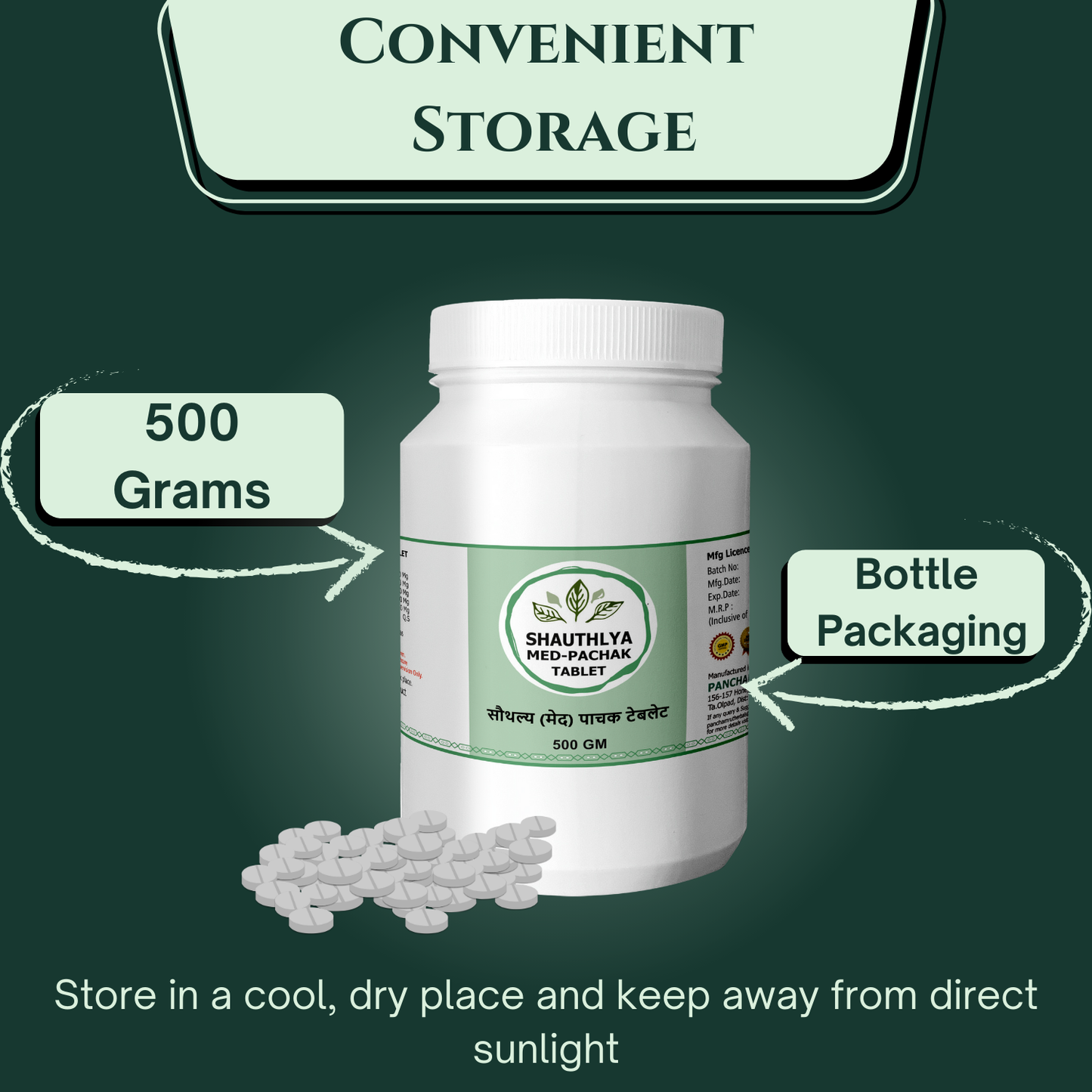 SHAUTHLYA PACHAK TAB PH 500 GM