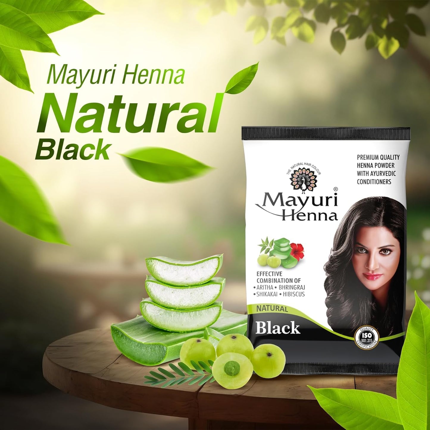 MAYURI HENNA BLACK 25 GM | For Natural Hair Color