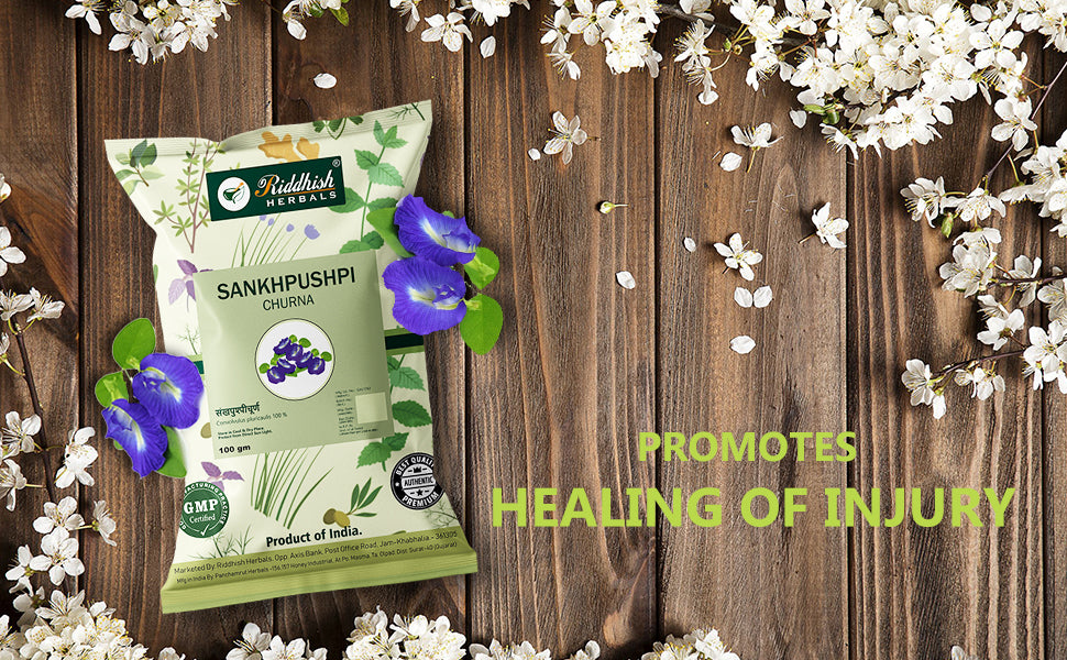 Sankhpushpi Powder 100gm | Enhances Cognitive Functions and Memory | Riddhish Herbals