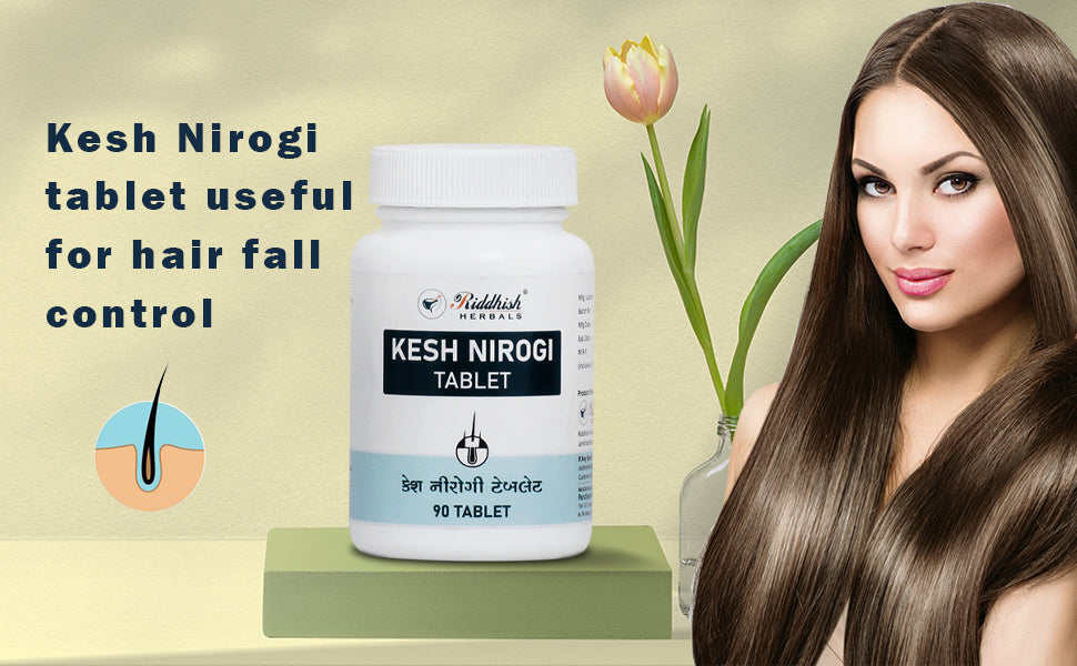 Kesh nirogi tablet 90 Tablet | Promotes Healthy Hair Growth 🌿 | Riddhish Herbals