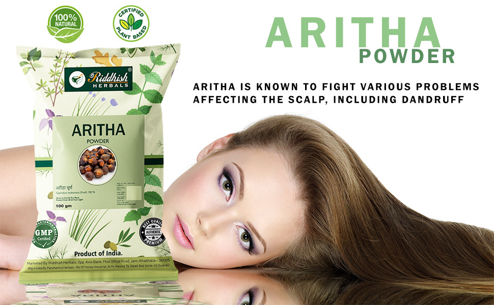 Aritha Powder for Hair 100gm – Ayurvedic Herbal Cleanser | 100% Natural Reetha Powder
