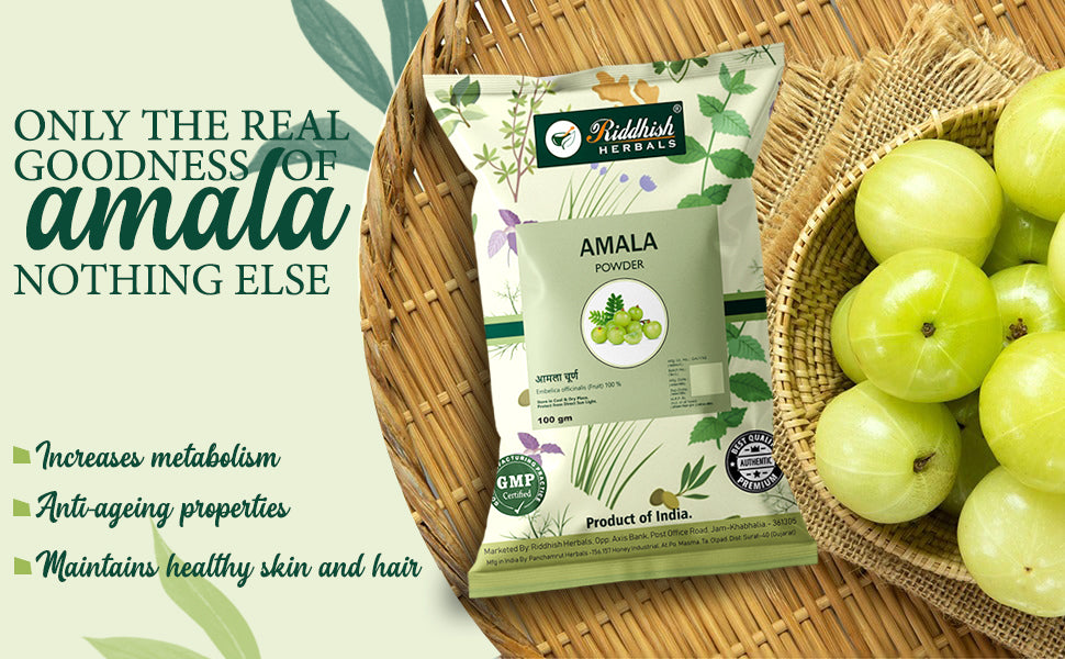 Amala Powder 100gm | For Healthy Skin and Hair | 100gm | Riddhish Herbals | 🌿