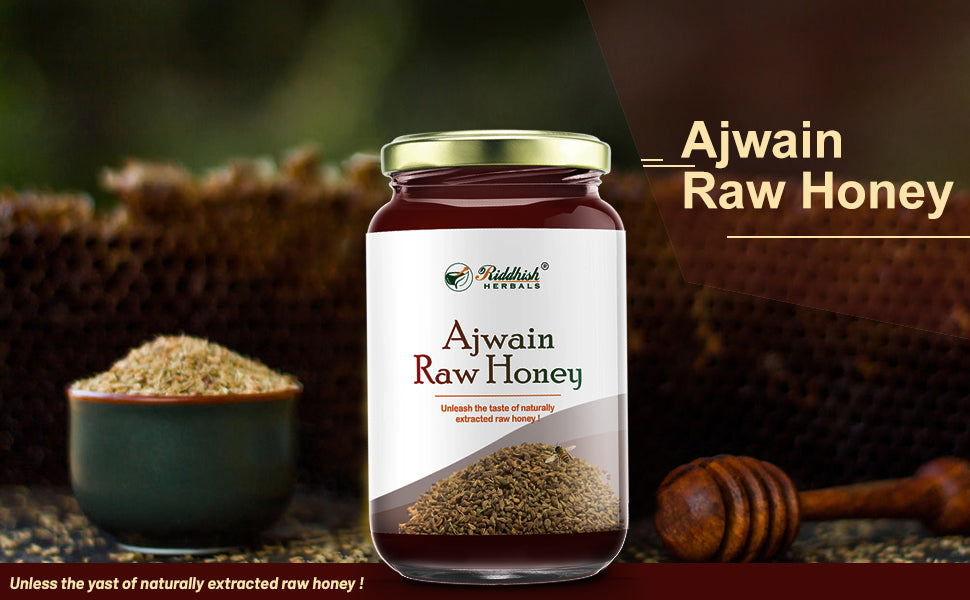 Ajwain / Ajma Raw Organic Honey 500g | Natural Taste Honey | Raw and Unprocessed | Gujarat Region