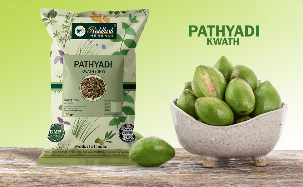 Pathyadi Kwath (DRY) 100gmNatural Instant Ayurvedic Kashay - May Support Head Wellness and Sinus Health - Ayurvedic Herbal Medicine for Shiro Rog