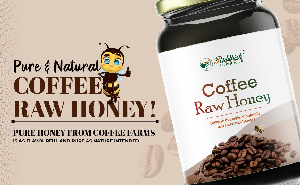 Coffee Organic Raw Honey 500g | Natural Taste Honey | Raw and Unprocessed | Karnataka Region