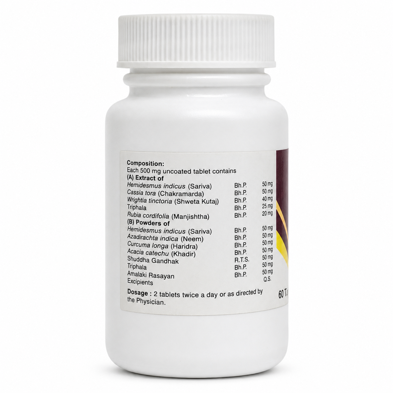Raktin Tablets 60 Tab | Therachem Herbals | Ayurvedic Blood Purifier & Skin Wellness Tablets