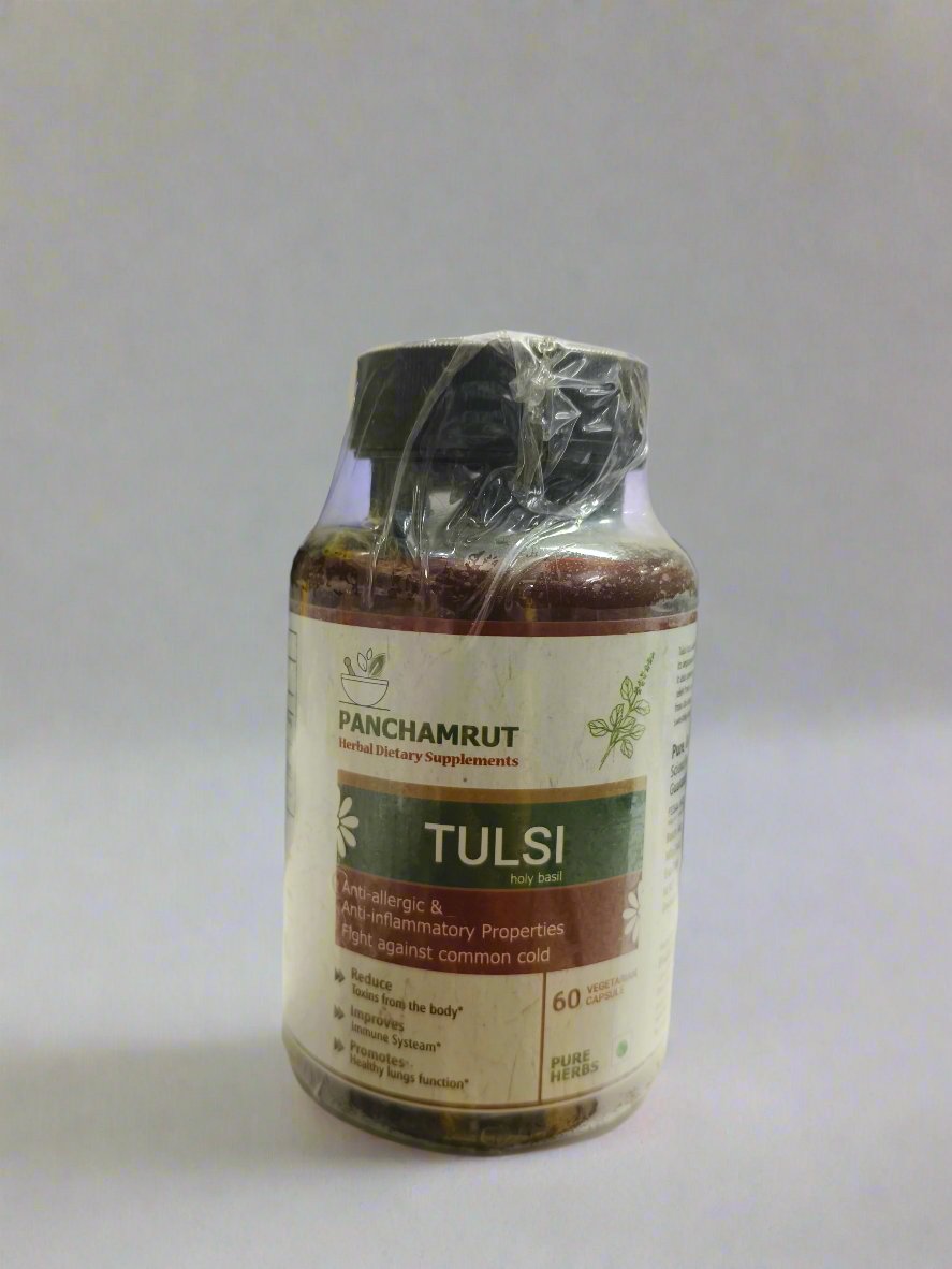 Panchamrut Herbals Tulsi Capsule 60C | Ocimum Sanctum | Immunity Booster 🌟 Promote Healthy Lung Function! 🌿