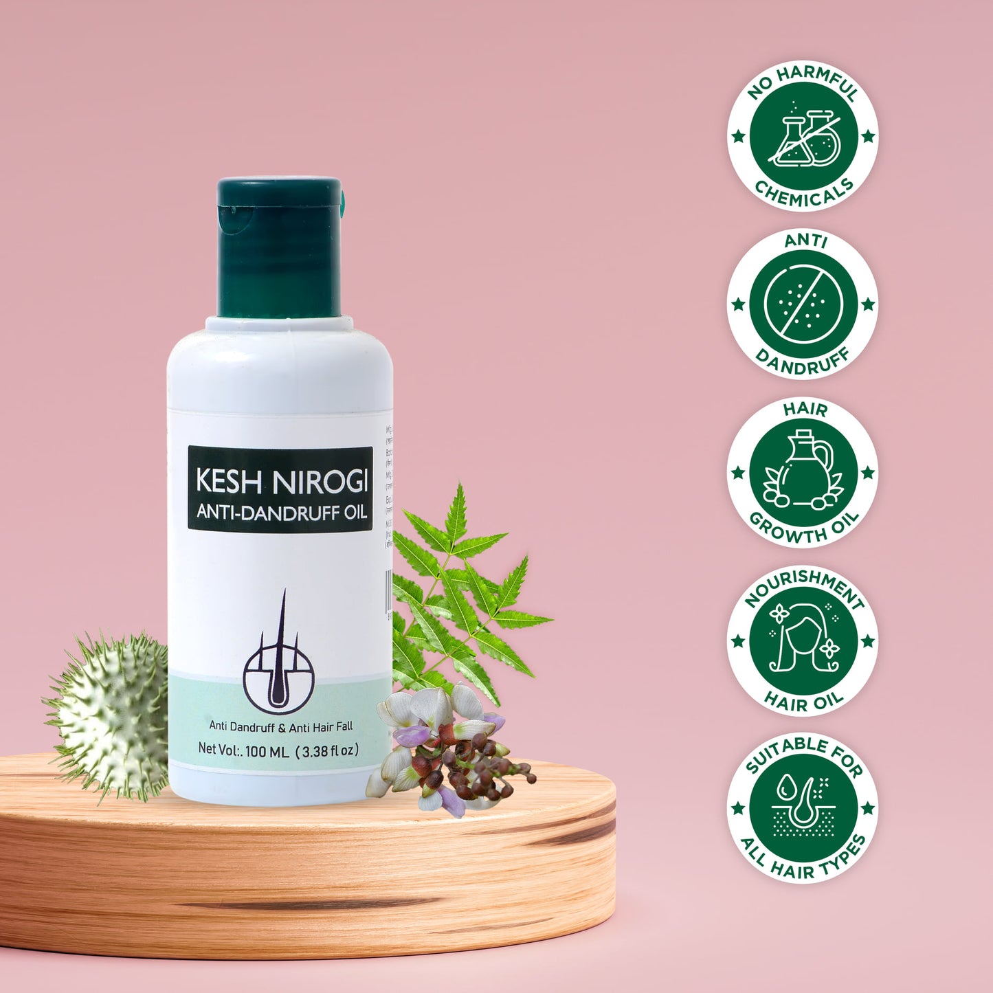 Kesh Nirogi Anti Dandruff Hair Oil | Riddhish herbals
