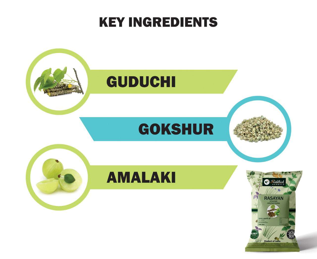 Organic Rasayan Churna (Amrutadi Churna) Help for increase immunity power | 100gm.