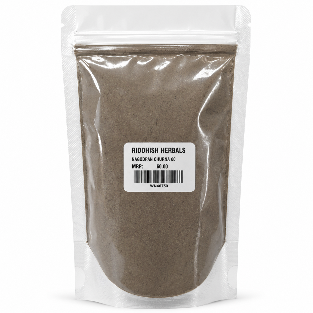 Nagodpan Churna Riddhish Herbals front pouch mockup