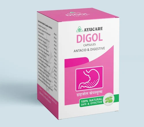 Digol Capsule – Ayurvedic Natural Remedy for Stomach Issues, Acidity, and Digestive Relief 60TAB