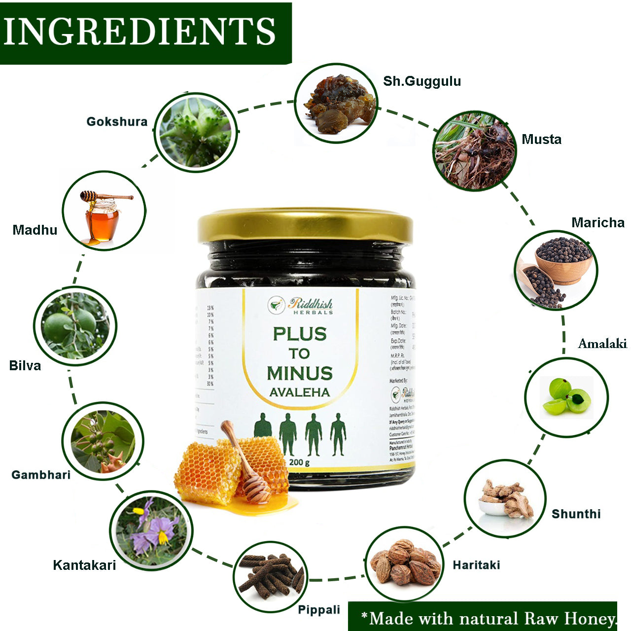 Plus To Minus Avaleha | Natural Well-being Enhancer | RIDDHISH HERBALS