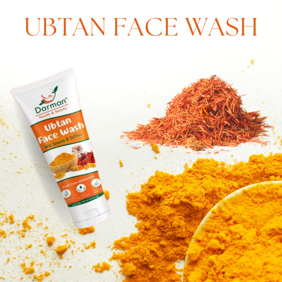 Darman Ubtan Face Wash with Turmeric & Saffron | Skin Brightening & Rejuvenating