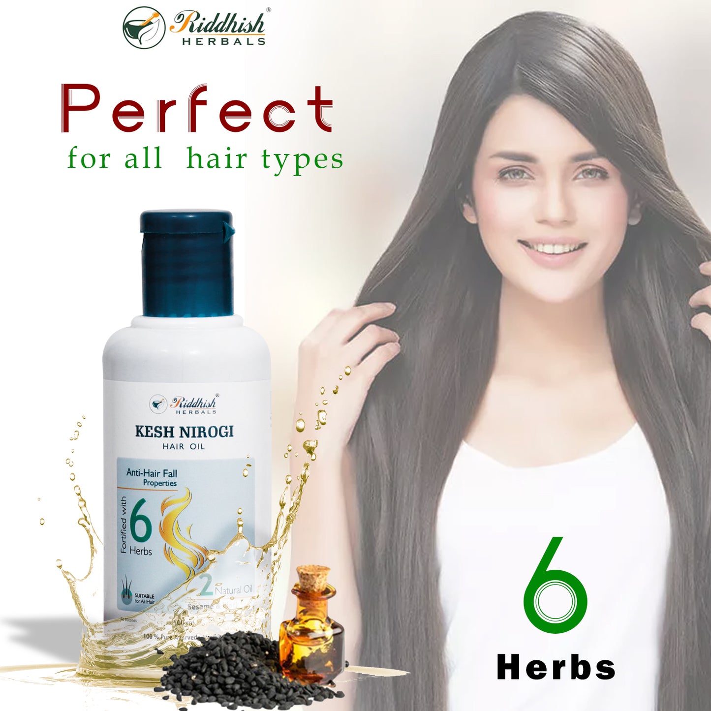 Kesh Nirogi Anti Hair fall Oil 100ml | RIDDHISH HERBALS 🌿 | Strengthen, Nourish & Protect Your Hair Naturally