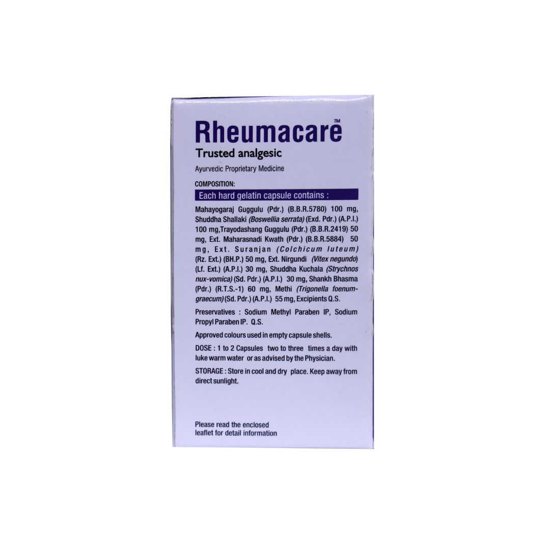 RHEUMACARE TABLET VIRGO 30 | Ayurvedic Joint Support Formula | Herbal Remedy for Pain Relief & Mobility