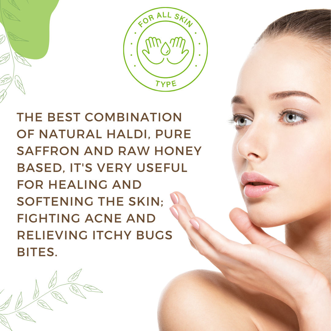 Aloevera Gel With Goodness of Haldi, Kesar & Honey (120ml) | RIDDHISH HERBALS