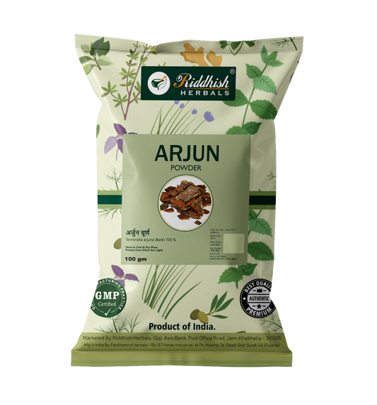 Arjun Powder 100GM | Promotes Heart Health & Overall Wellness | RIDDHISH HERBALS