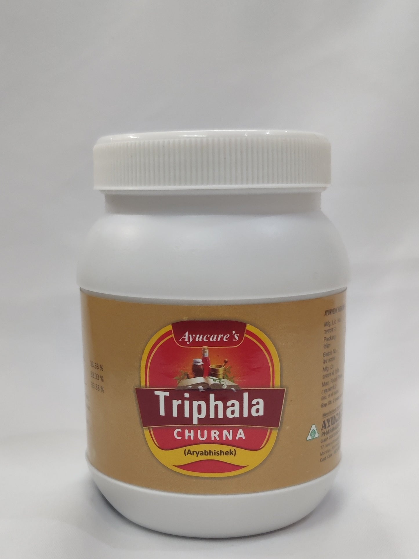 TRIPHALA CHURNA AYUCARE 100 GM | Ayurvedic Digestive Support | Natural Detoxification | 100% Herbal Formula