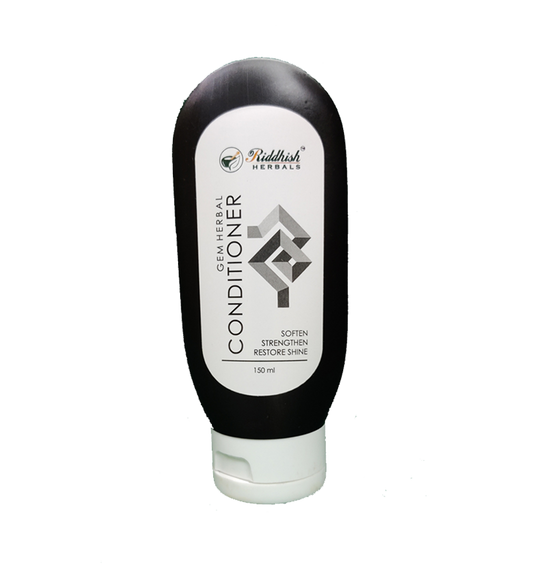 Gem Herbal Conditioner for Men and Womens 150ml | Deep Conditioning & Hair Strengthening | Riddhish Herbals