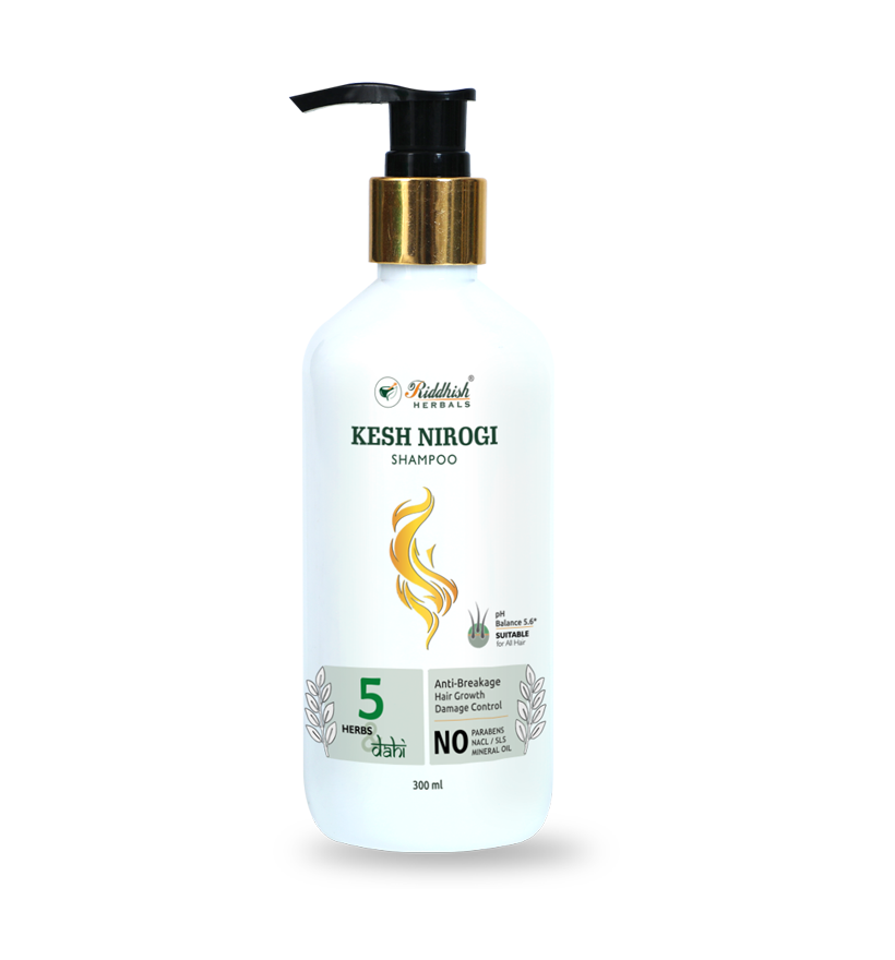 Kesh Nirogi Smooth & Silky Shampoo | Ayurvedic Hair Nourishment & Shine | Riddhish Herbals