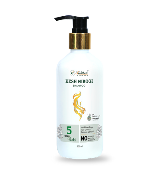 Kesh Nirogi Smooth & Silky Shampoo | Ayurvedic Hair Nourishment & Shine | Riddhish Herbals