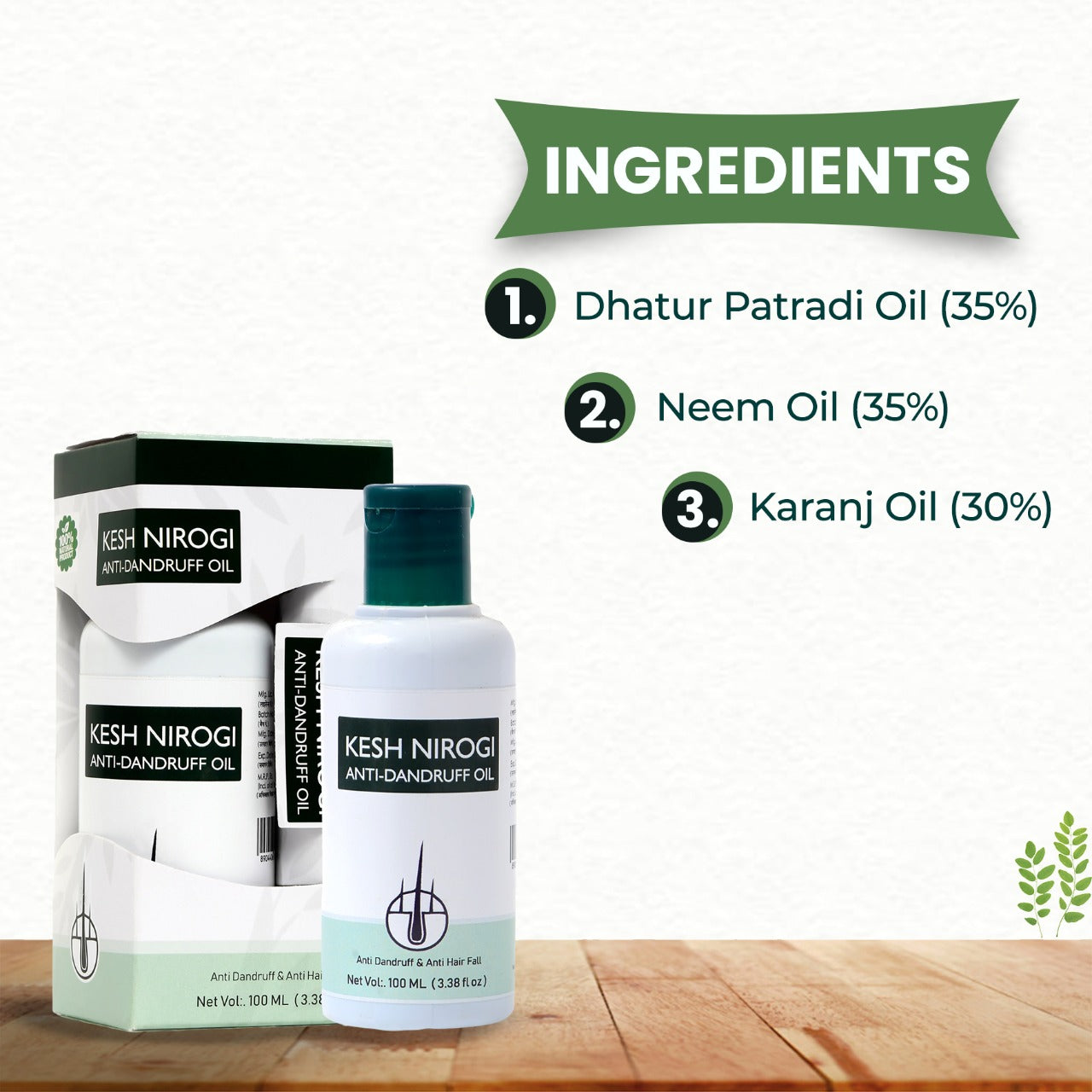 Kesh Nirogi Anti Dandruff Hair Oil | Riddhish herbals