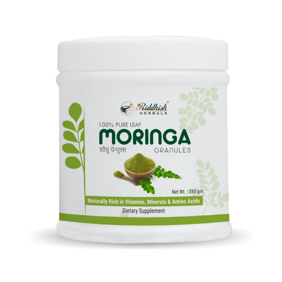 Moringa Granules | Naturally Rich in Vitamins, Minerals & Amino Acids | RIDDHISH HERBALS