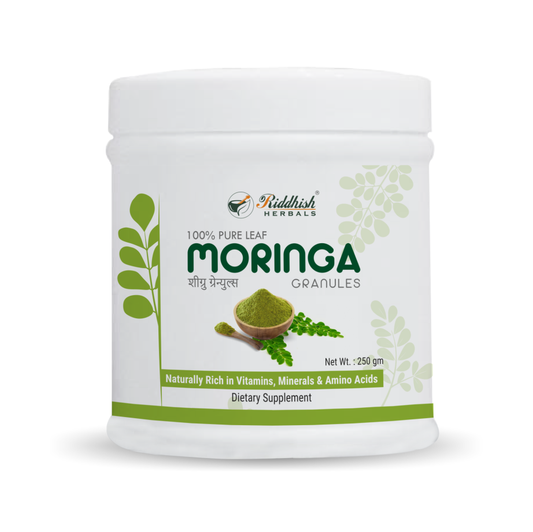 Moringa Granules | Naturally Rich in Vitamins, Minerals & Amino Acids | RIDDHISH HERBALS
