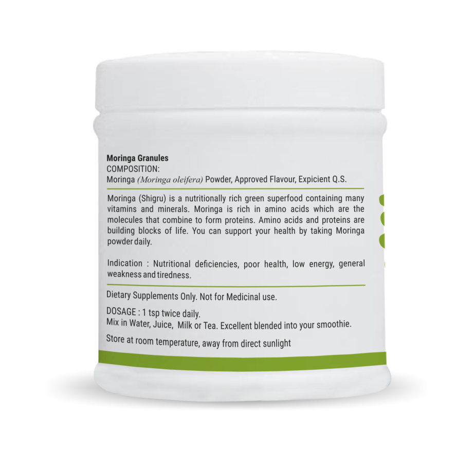 Moringa Granules | Naturally Rich in Vitamins, Minerals & Amino Acids | RIDDHISH HERBALS