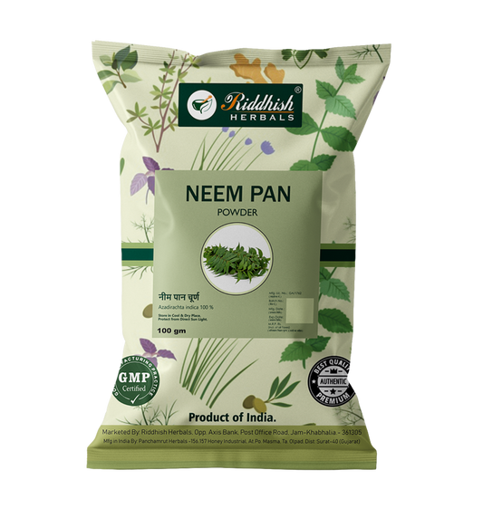 Neem Pan Powder  100gm | Add shining and smoothness to hair | RIDDHISH HERBALS  🌿