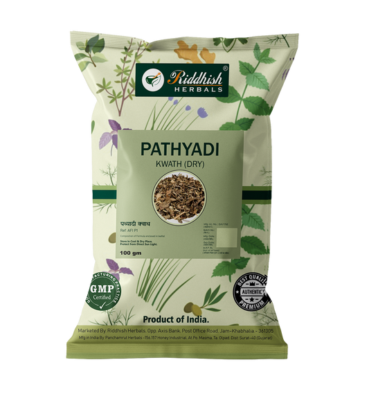Pathyadi Kwath (DRY) 100gmNatural Instant Ayurvedic Kashay - May Support Head Wellness and Sinus Health - Ayurvedic Herbal Medicine for Shiro Rog