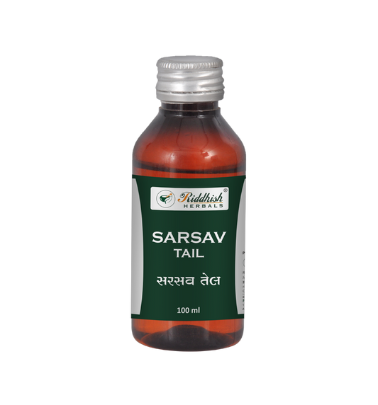 Sarsav oil | Mustard oil for Hair and Body Massage | Pain Relief & Joint Health|  100ml RIDDHISH HERBALS