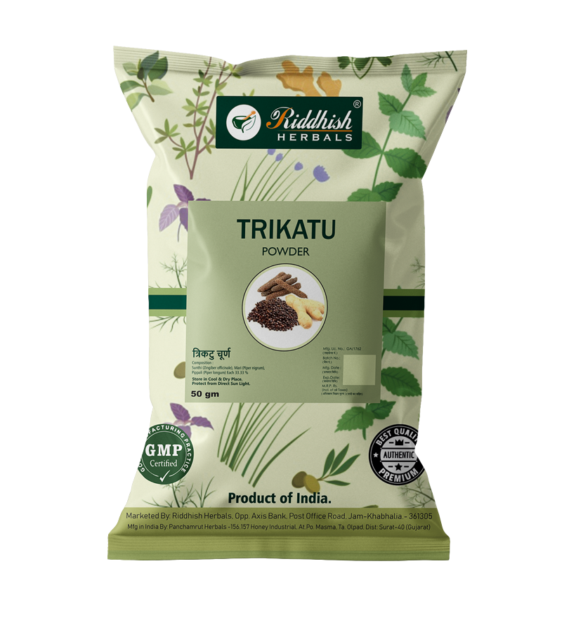 Trikatu Churna | Ayurvedic Digestive Support | Sunthi, Mari, Pippali | Enhances Metabolism & Gut Health | Natural Wellness Formula
