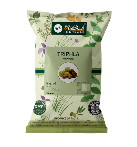 Triphala Powder 100 gm | Digestive Support & Detoxification | Riddhish Herbals