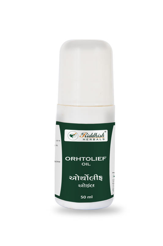 Ortholief oil | Ayurvedic Oil for Joint Pain and Stiffness | RIDDHISH HERBALS