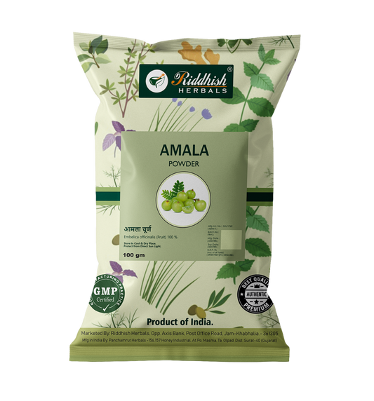 Amla (Amalaki / Phyllanthus emblica) Ayurvedic Amla Powder for hair, skin and wellness — Riddhish Herbals