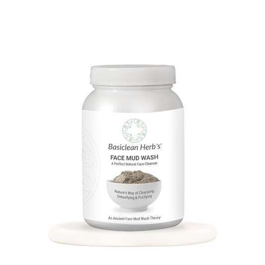 Basiclean Herbs Mud Face Wash Powder – natural Ayurvedic herbal face cleanser | Riddhish Herbals