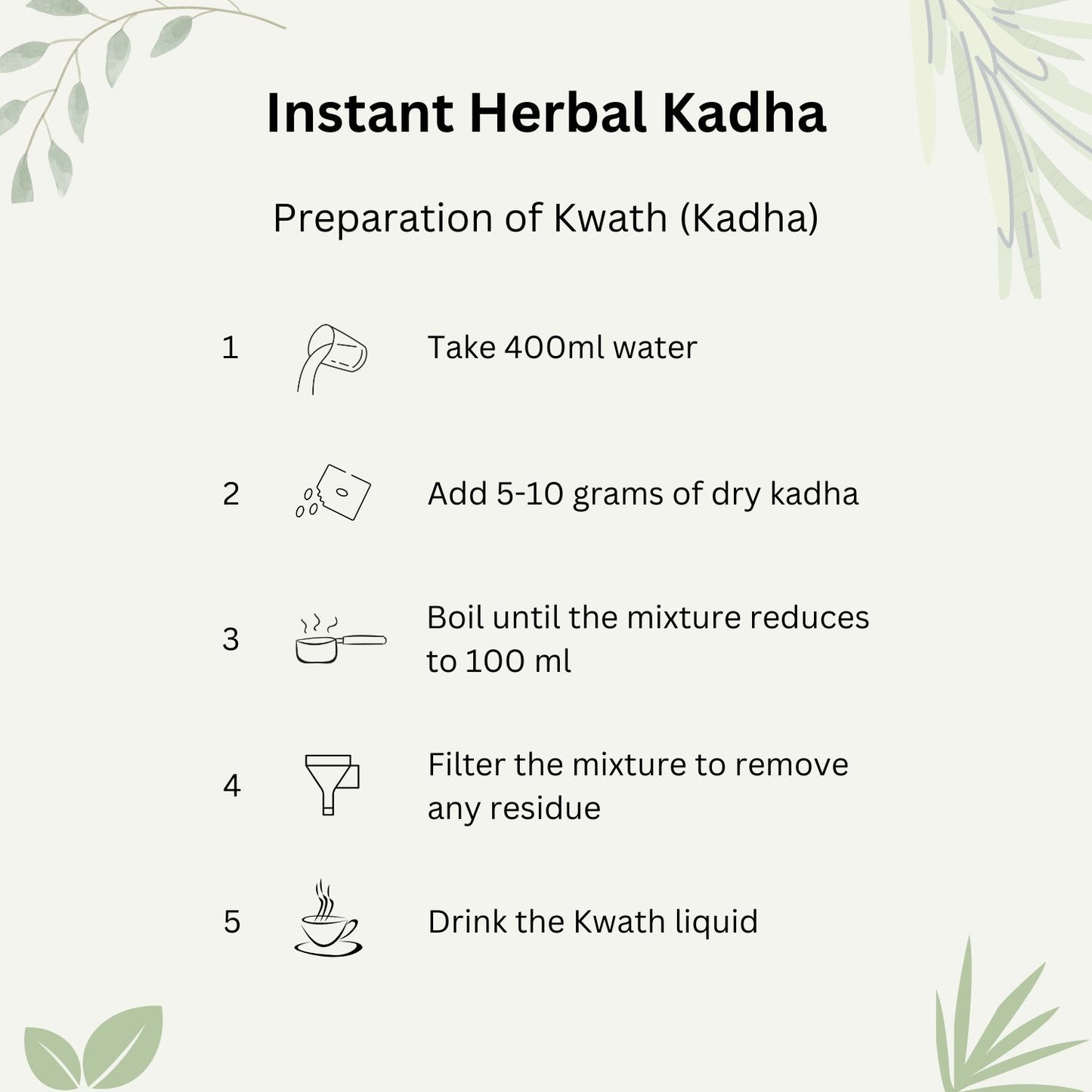 Dashmool Kwath (DRY) - 100gm | Natural Immunity Booster Ayurvedic Kadha \ Kashaya – COARSE POWDER | Riddhish Herbals