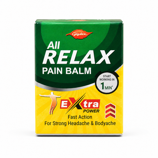 All Relax Pain Balm | Glydex | Ayurvedic Herbal Balm for Head, Neck & Muscle Comfort | External Use