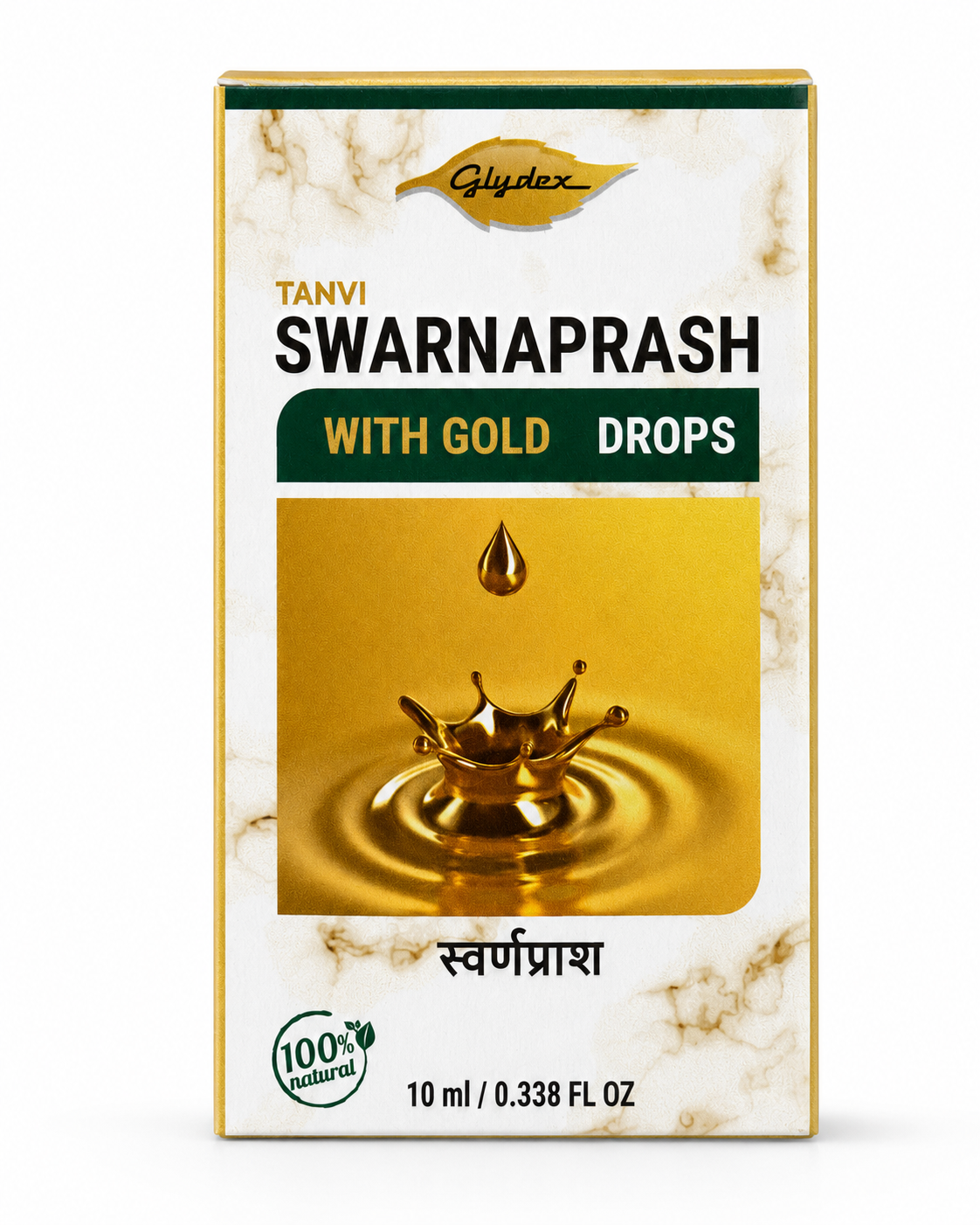 Suvarnaprashan 10ml | Glydex | Classical Ayurvedic Gold & Brahmi Drops for Children's Wellness