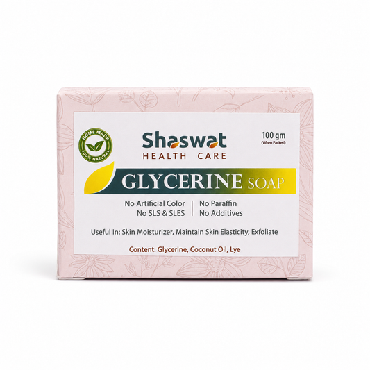 Glycerine Soap | Ayurvedic Handmade Deep Moisturising & Skin Softening Soap | Riddhish Herbals | 100g
