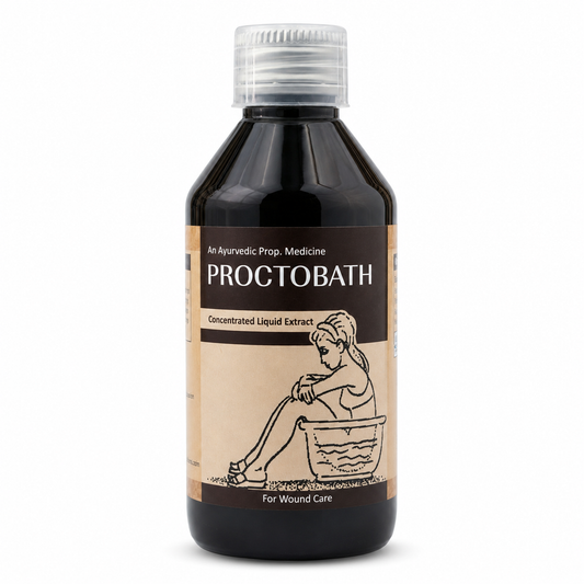 Nisarg Nutritions Proctobath Liquid – Ayurvedic Panchvalkal Sitz Bath; Wound Care Support