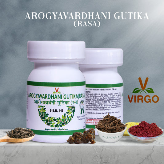 AROGYAVARDHINI GUTIKA VIRGO 40 TAB | Liver Health & Skin Purification ✨ | Riddhish Herbals