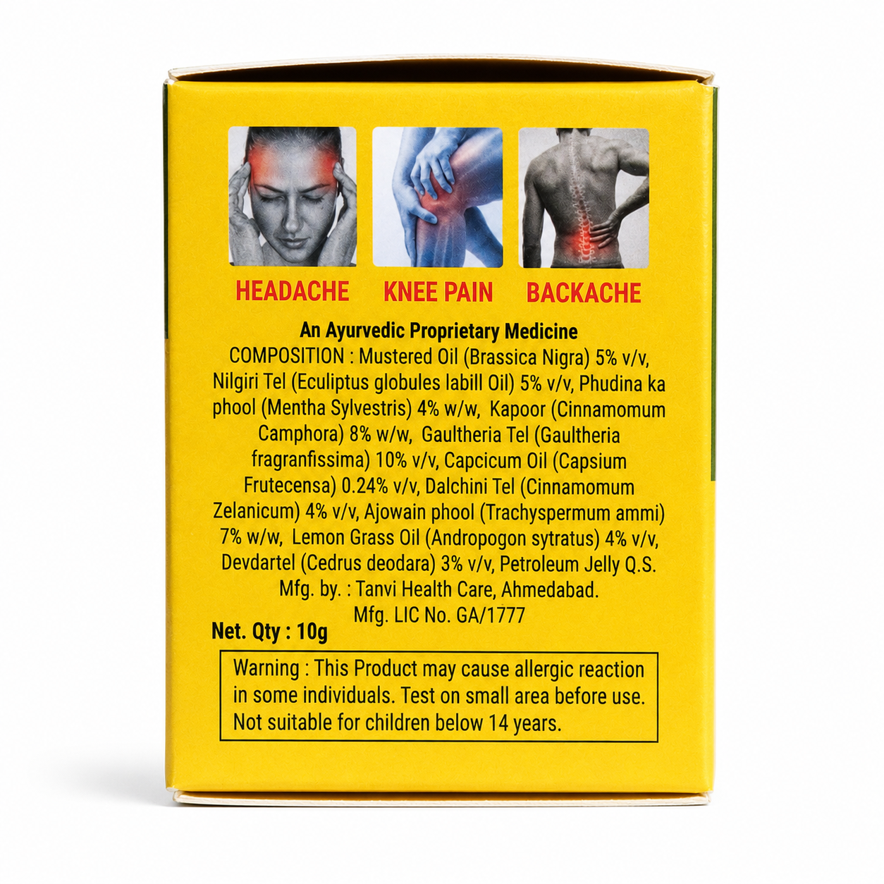 All Relax Pain Balm | Glydex | Ayurvedic Herbal Balm for Head, Neck & Muscle Comfort | External Use
